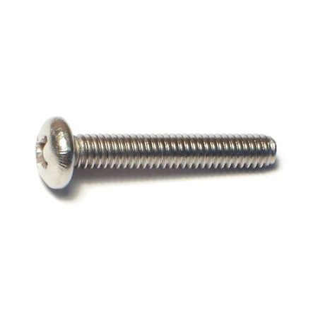 Midwest Fastener #8-32 x 1 in Phillips Pan Machine Screw, Plain 18-8 Stainless Steel, 25 PK 63734